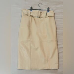 Club Monaco Cream Pencil Skirt